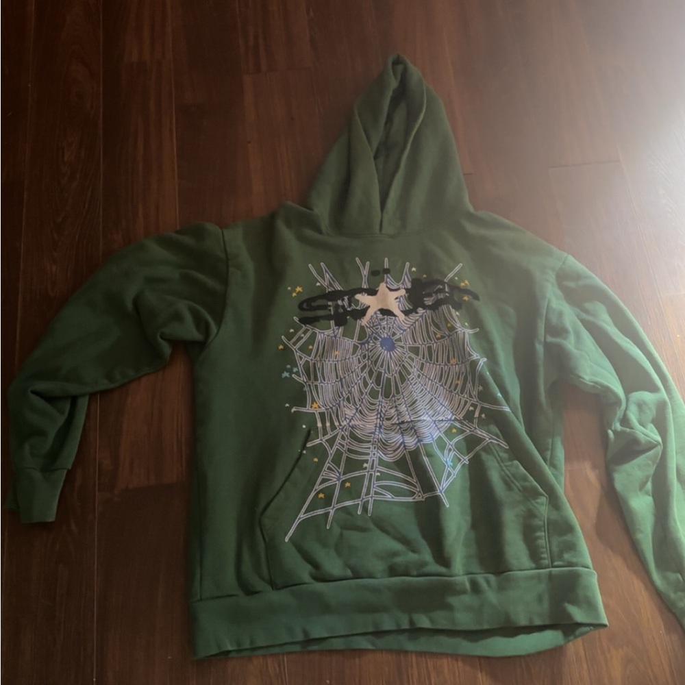Green Spider Graphic Hoodie